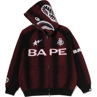 BAPE Hand Draw Football Shark Full Zip Hoodie