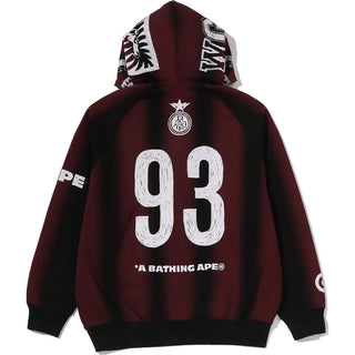 BAPE Hand Draw Football Shark Full Zip Hoodie