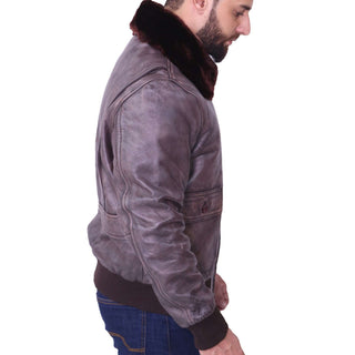 G1 US Navy Flight Distressed Brown Jacket