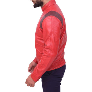 Akira Kaneda Capsule Logo Red Leather Jacket