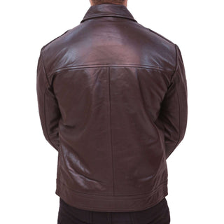 Men's Vintage Brown Leather Jacket