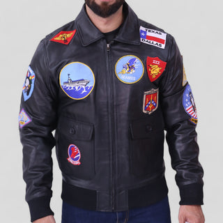 Top Gun movie Maverick Black Bomber Jacket