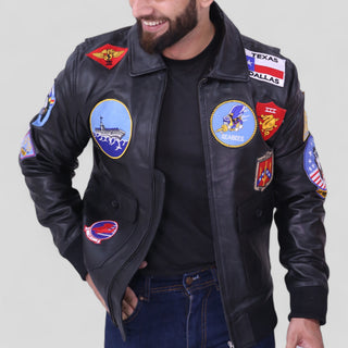 Top Gun movie Maverick Black Bomber Jacket