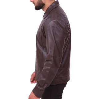 Men's Vintage Brown Leather Jacket