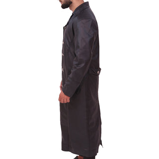 German Millitary Coat Men's Army Real Leather Trench Coat