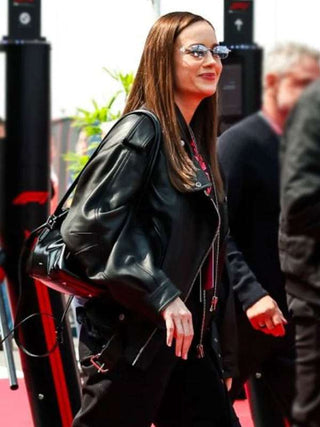 Brie Larson F1 Grand Prix of Japan Leather Jacket