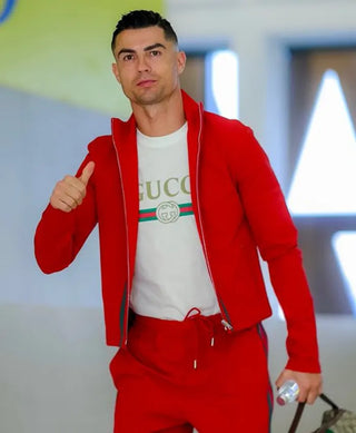 Cristiano Ronaldo 2026 Red Track Jacket