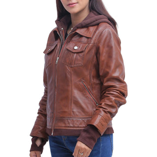 dark brown bomber jacket
