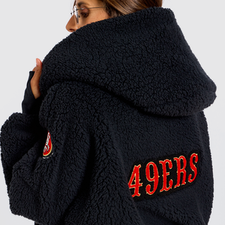 49ers by Jill Martin Sherpa Cropped Jacket