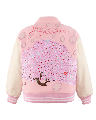 Cherry Blossom Varsity Jacket