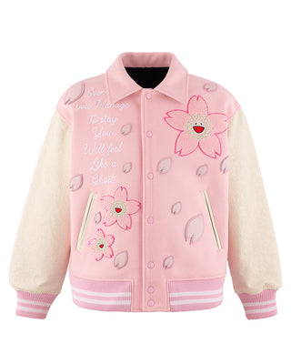 Cherry Blossom Varsity Jacket