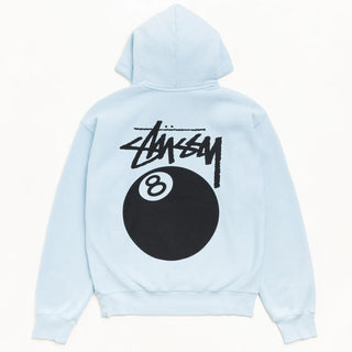 8 Ball Garment Dyed Blue Hoodie