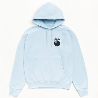 8 Ball Garment Dyed Blue Pullover Hoodie