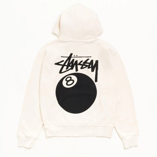 8 Ball Garment Dyed Cream Pullover Hoodie