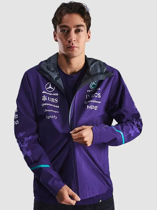 AMG F1 Mercedes Vanda Bloom Team Rain Purple Jacket