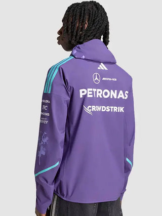 AMG F1 Mercedes Vanda Bloom Team Rain Purple Jacket For Men & Women
