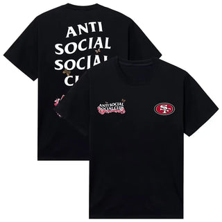ASSC x 49ers black Blossom Tee front