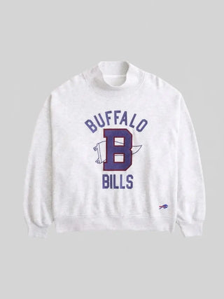 Abercrombie Buffalo Grey  Mockneck   Sweatshirt 