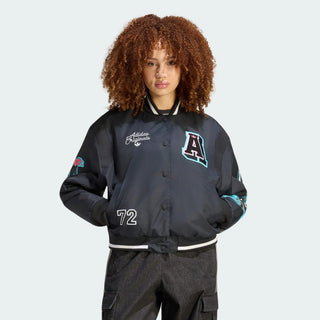 Adidas Black Bomber Jacket With Badges