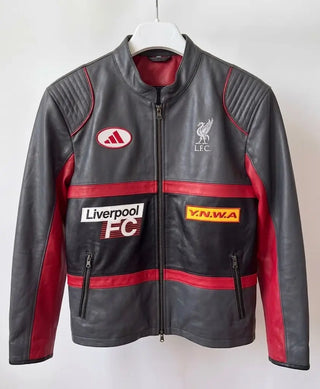 Adidas Liverpool 2027 Racing Leather Jacket