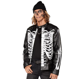 Adult Skeleton Moto Jacket – Halloween Bike Jacket