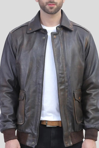 A2 Leather Flight Bomber Jacket