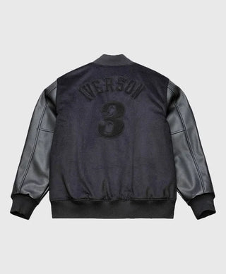 Allen Iverson 76ers x Mitchell & Ness Varsity Black Jacket