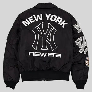 Alpha Industries New York Yankees MA-1 Flight  Black Jacket
