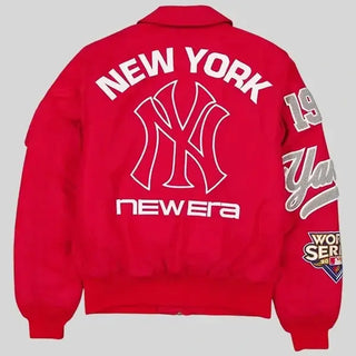 Alpha Industries New York Yankees MA-1 Flight  Red Jacket For Men & Women