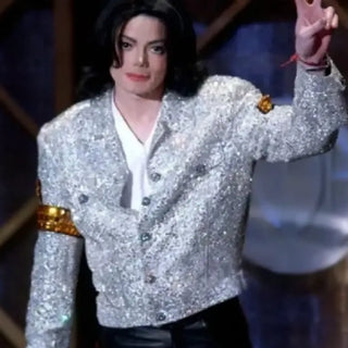 Michael Jackson Silver Sequin Jacket