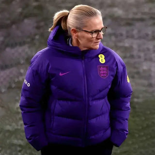 Australia vs England vs  Wiegman Blue Puffer Sarina Jacket