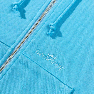 AwakeNy Plain Jane Zip Blue Hoodie