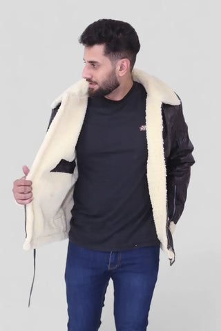 Bomber RAF Aviator Shearling Winter Jacket
