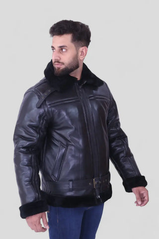 Aviatot Shearling Men's Leather Jacket