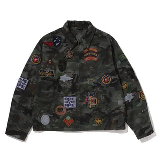 BAPE Hybrid Camo Multi Badge Jacket