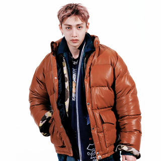 BAPE × Stray Kids Bang Chan Puffer jacket