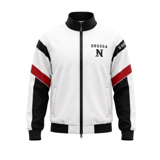 BTS Min Yoongi Arirang WT Stanford Stadium White Zipper Jacket