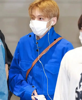 BTS Taehyung Incheon Airport Buttoned Closure Jacket