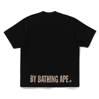 Bape TIGER CAMO APE FACE Black TEE