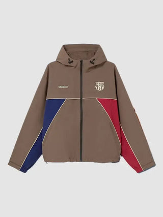 Barcelona FC 2026 Pulse Brown Hooded Jacket For Men & Women
