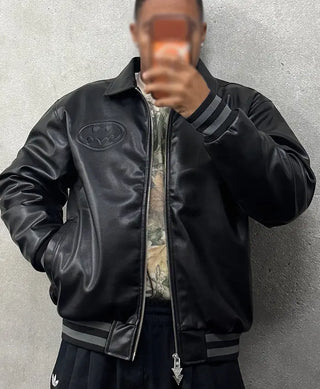 Batman Leather Bomber Jacket