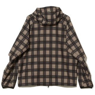 Beams x Lacoste Plaid Hooded Jacket For Men & Women