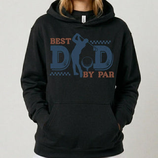 Best Dad By Par Golf Black Hoodie