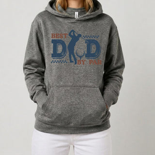Best Dad By Par Golf Grey Hoodie