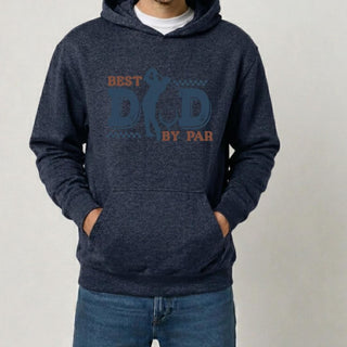 Best Dad By Par Golf Navy Hoodie