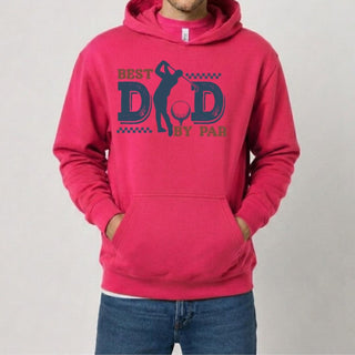 Best Dad By Par Golf Pink Hoodie