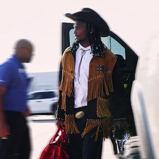 Bode x Nike CeeDee Lamb Suede Fringe Jacket