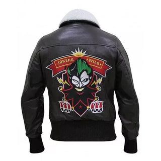 Bombshells Harley Quinn Black Leather Jacket