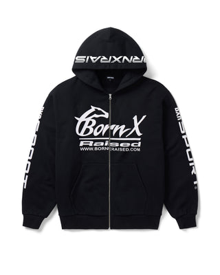 Born X Raised Parley Zip Parley up Hoodie Black 