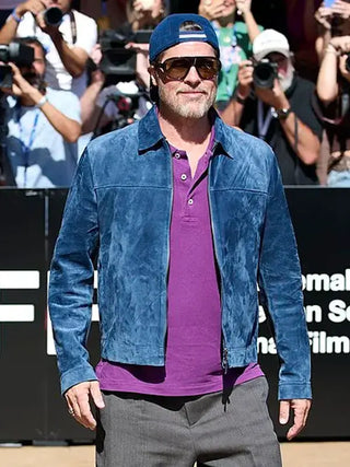Brad Pitt San Sebastián Suede Jacket For Men & Women